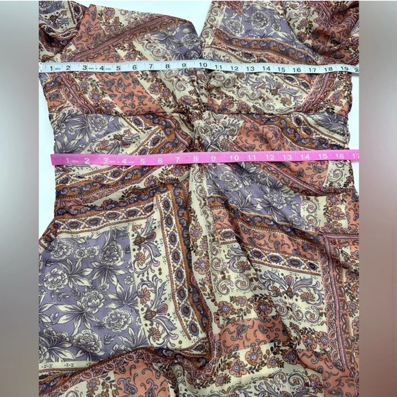 Julia Jordan Paisley Cut-Out Fit & Flare Dress Light Brown NWOT - Picture 3 of 8